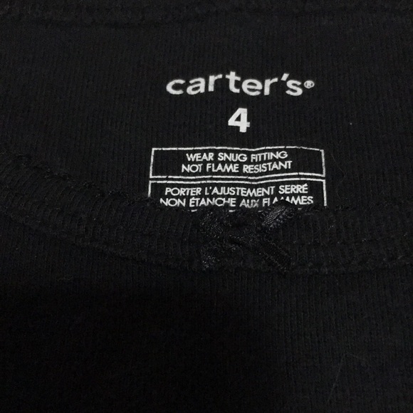 Carters long sleeve skeleton bone pajama top - Picture 2 of 2